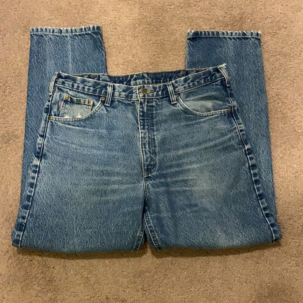 Men’s Carhartt Blue Denim Jeans (36 x 30)